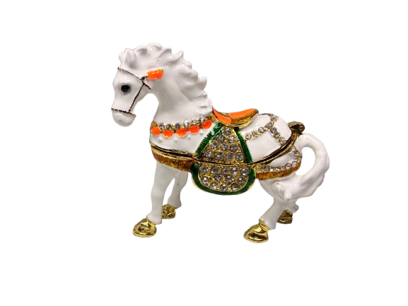 სვაროვსკის დეკორატიული ცხენი ზარდახშა